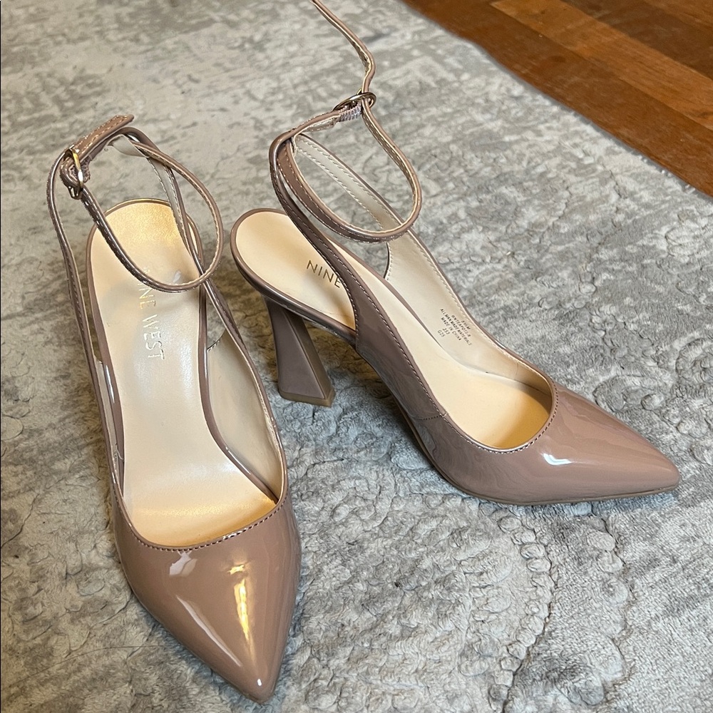 Nine West Blush Patent Leather Heels
